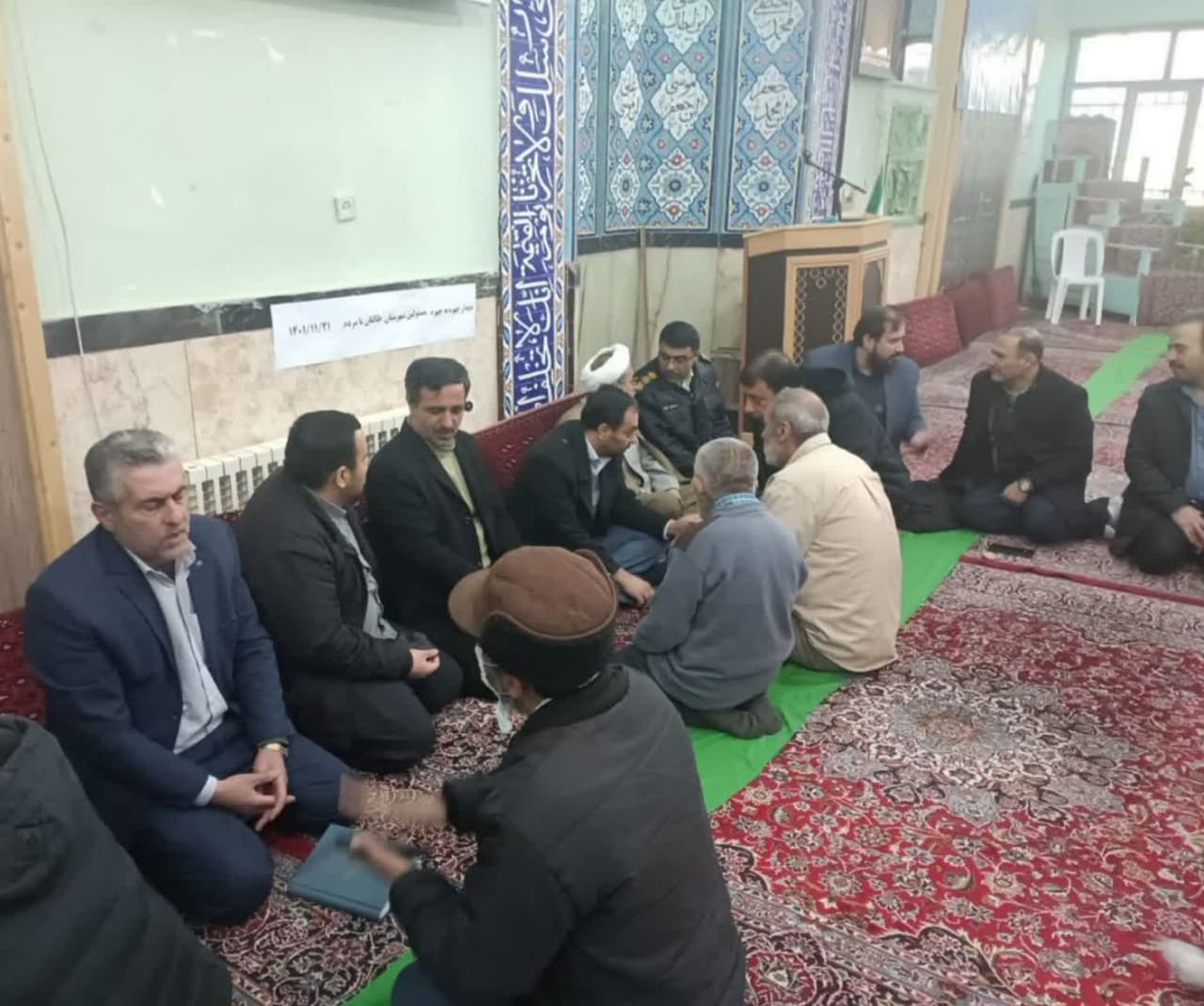 حضور شهردار و اعضای شورای شهر طالقان در نماز جمعه