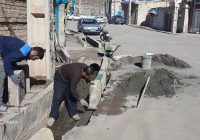 ترمیم جداول خیابان شهید فرامرز عباسی شهرک
