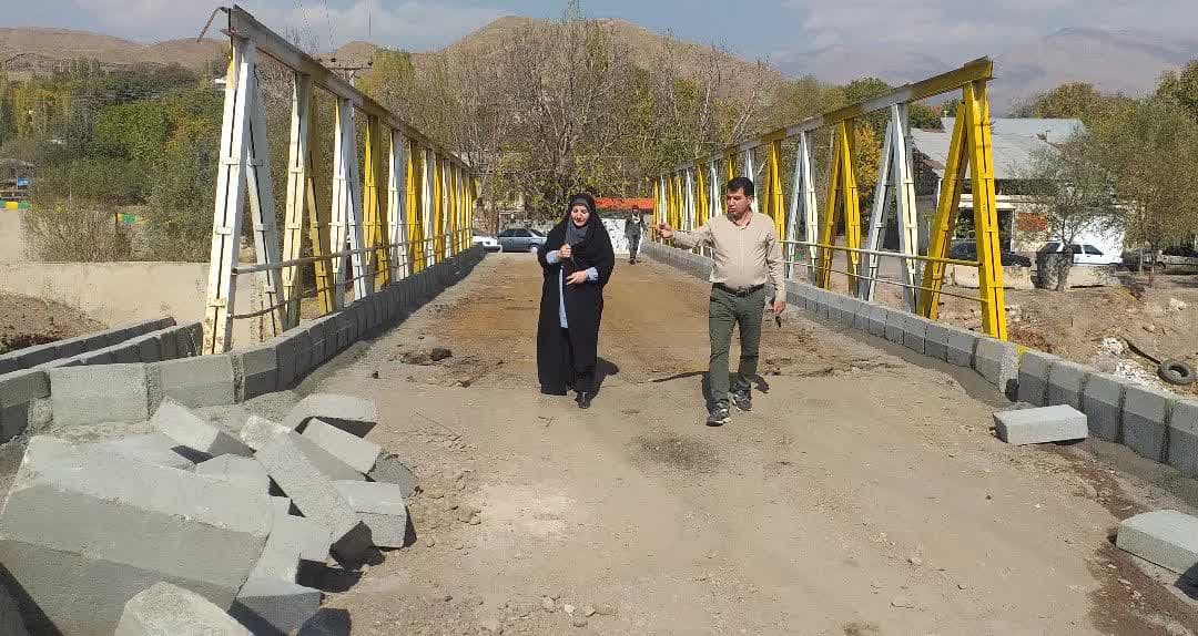 بازدید سرکار خانم مقیمی رئیس شورای اسلامی شهر از پروژه های عمرانی در حال اجرای محله گلینک