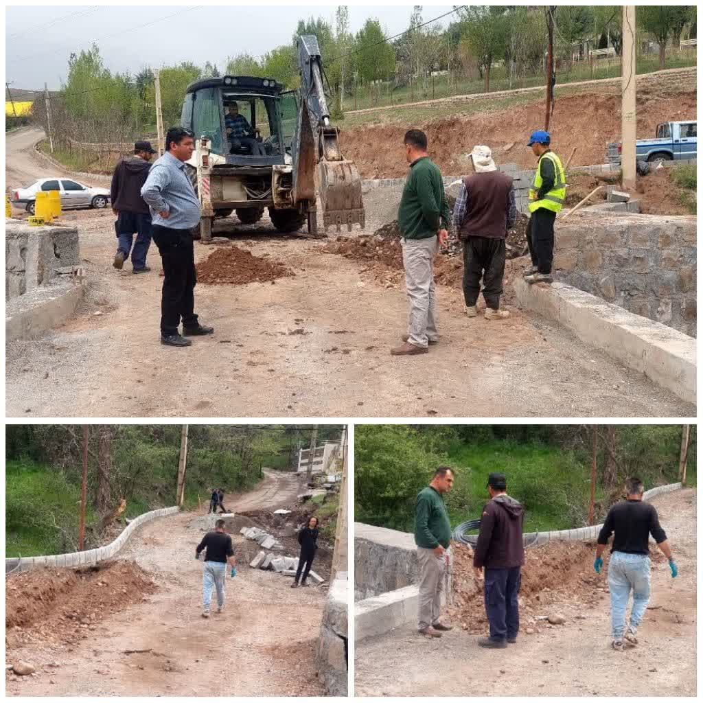 عملیات جدول گذاری مسیرهای متصل به پل محله کولج بالا