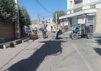 زیر سازی و  آسفالت نوار حفاریهای شرکت گاز