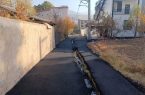 اجرای روکش آسفالت  کوچه آسیو در  محله گلینک