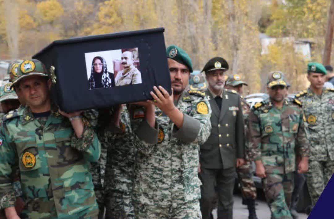 مراسم تشییع پیکر همسر شهید سرلشگر فلاحی در شهرستان طالقان برگزار شد