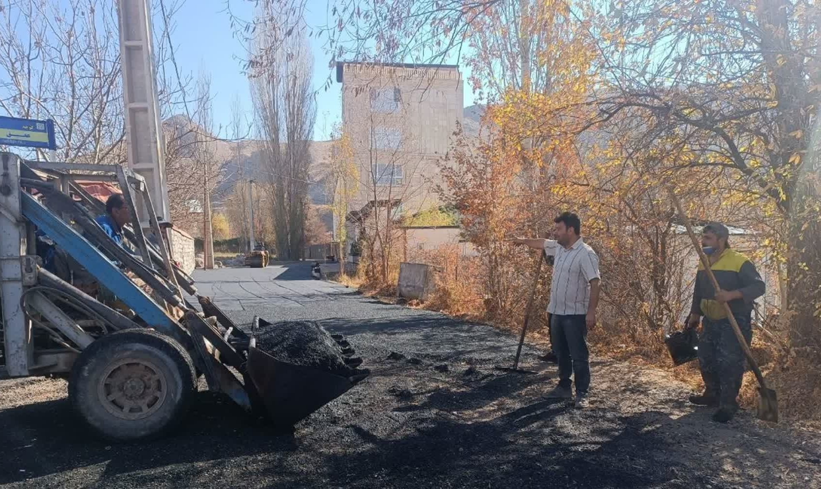 پایان عملیات آسفالت  خیابان فروردین (شوش لات)