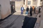 بازدید شهردار طالقان از عملیات آسفالت معابر محله جزن
