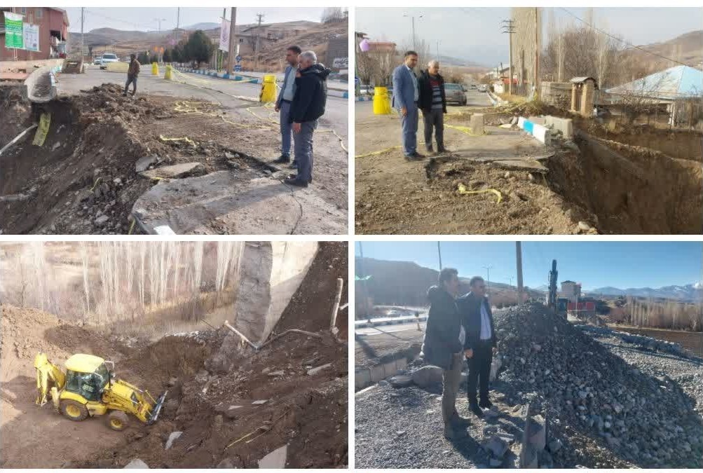بازدید میدانی شهردار طالقان از پروژه‌های عمرانی سطح شهر
