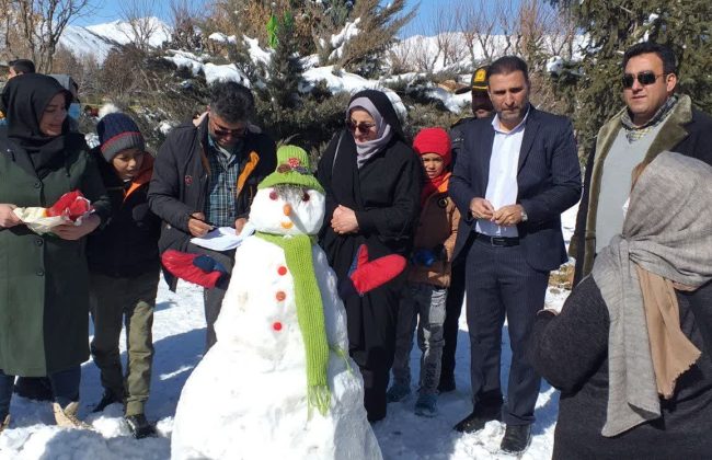 جشنواره آدم برفی در طالقان برگزار شد.