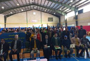 برگزاری همایش ورزش صبحگاهی همگانی در سالن ورزشی جلال آلاحمد