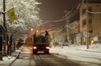 عملیات نمک پاشی معابر اصلی شهر و محله های شهر طالقان