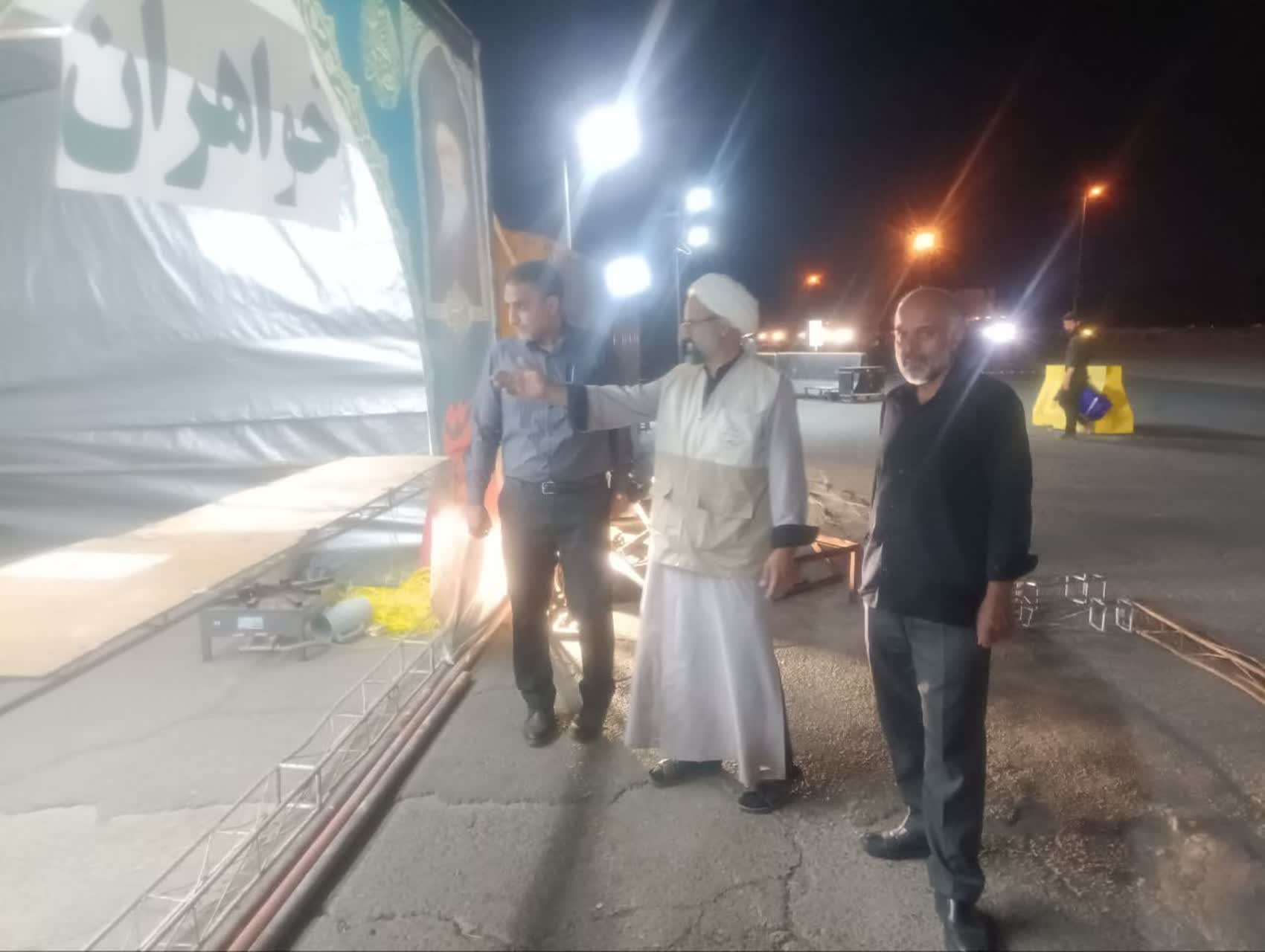 شهردار طالقان از روند آماده سازی موکب استقبال از زائران مراسم تشییع آقای شهید ایران بازدید کرد