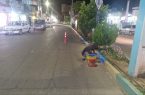 عملیات رنگآمیزی جداول سطح شهر عملیات رنگآمیزی جداول سطح شهر