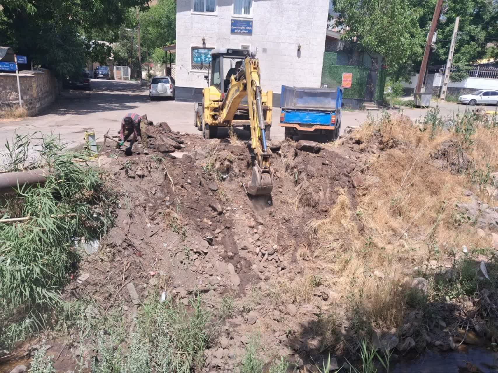 عملیات تعریض پل محله کولج پایین کلید خورد