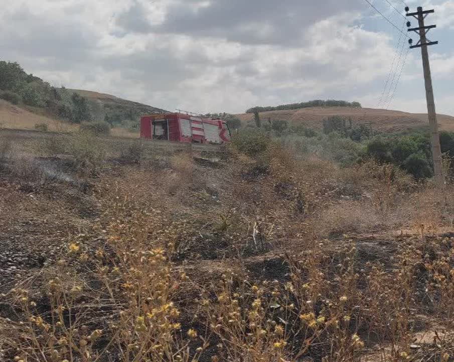 مهار آتشسوزی مراتع چشمکان با تلاش آتشنشانان شهرداری طالقان