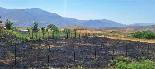 اطفای حریق مراتع روستای سوهان توسط آتشنشانان شهرداری طالقان